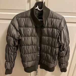 The North Face Gray Quilted Puffer Jacket